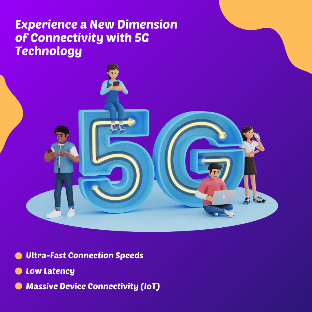 Ilustrasi Purple And Violet 5G Technology Illustrated And Vibrant